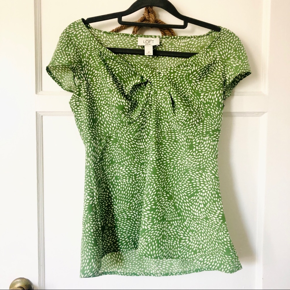 Ann Taylor Loft Green blouse